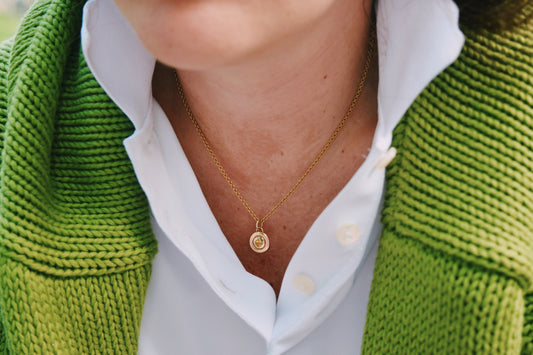 Citrine Peabody Charm