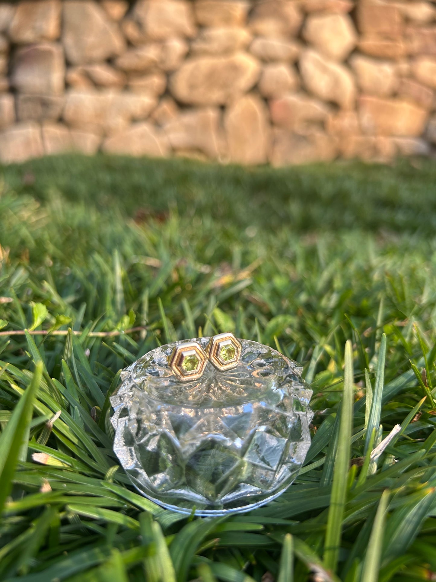 Peridot Ashapoo Studs