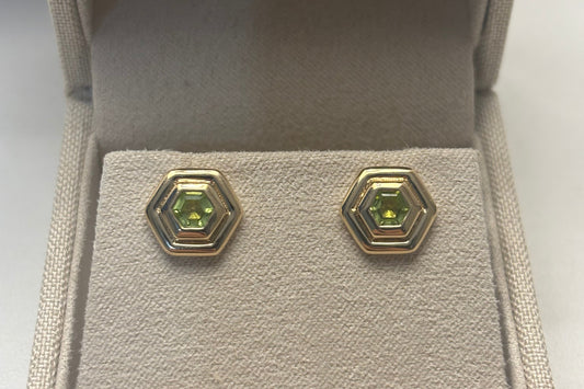 Peridot Ashapoo Studs
